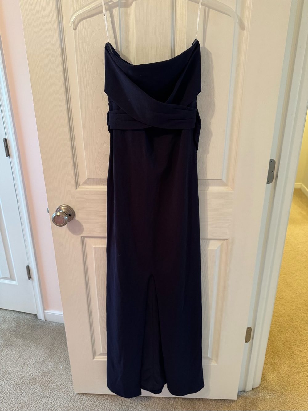 Lulu's Strapless Navy Formal Gown